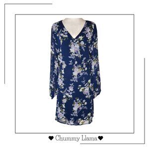 Mason & Belle Boho Floral Long Sleeve Dress – Size XXL, Flowy & Chic